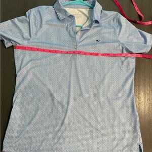 Vineyard Vines Light Blue Patterned Polo Shirt